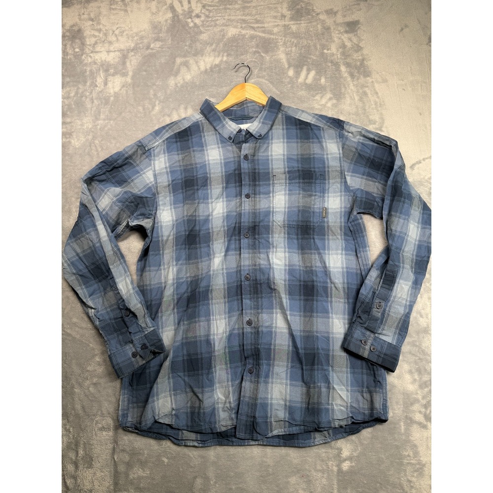 Columbia Flannel Shirt Mens XL Multicolor Plaid Cotton Chest Pocket Button Down